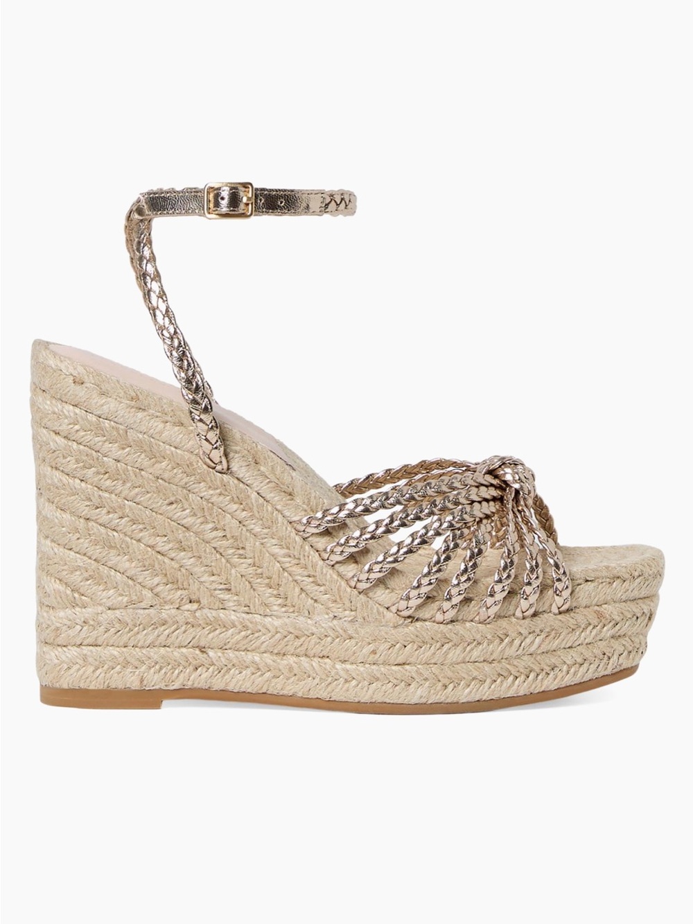 $398 Retail Loeffler Randall Pamela Mignon Knot Wedge Sandals
